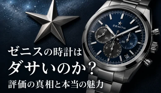 ゼニスの時計はダサいのか？評価の真相と本当の魅力