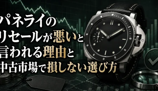 パネライのリセールが悪いと言われる理由と中古市場で損しない選び方